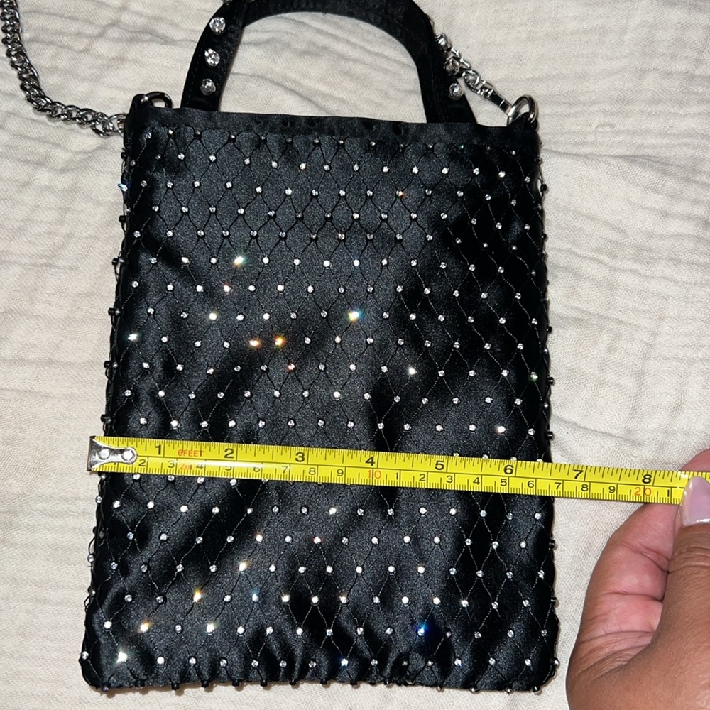 Zara Black Sparkly Handbag - Picture 6 of 8
